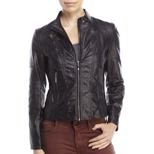 Max studio faux leather jacket NWOT